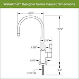 WaterChef® U9000 Premium Under-Sink Water Filtration System (Brushed Nickel Faucet)