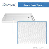 DreamLine SlimLine 32 in. D x 60 in. W x 2 3/4 in. H Right Drain Single Threshold Shower Base in White, DLT-1132602