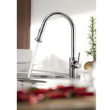 Hansgrohe Talis S 2-Spray HighArc Kitchen Faucet, Pull-Down, 1.75 GPM