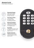 Yale Security YRD216ZW20BP Real Living Assure Lock Push Button Deadbolt with Z-Wave, Oil Rubbed Bronze