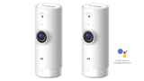 D-Link HD Mini Indoor WiFi Security Camera 2-Pack, Cloud Recording, Motion Detection & Night Vision, DCS-8000LH/2PK, Works with Alexa and Google Assistant