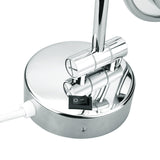 Excelvan LED Lighted Double Sided Swivel Vanity Makeup Mirror with 7x Magnification, 8 inches for 360 Degree Swivel Design, Chrome Finish