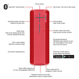 Ultimate Ears BOOM 2 Portable Waterproof & Shockproof Bluetooth Speaker - Cherrybomb Edition