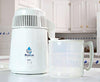 Megahome Water Distiller, White Enamel, Plastic Collection