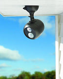 Mr. Beams MB364 Wireless LED Spotlight with Motion Sensor and Photocell, Dark Brown (Pack of 4)