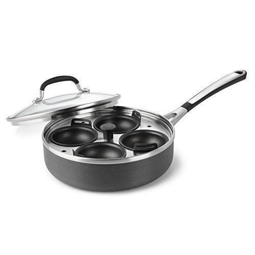 Simply Calphalon Nonstick 4-cup Egg Poacher with Cover