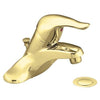 Moen L4621P Chateau One-Handle Low-Arc Bathroom Faucet with Drain Assembly, Polished Brass