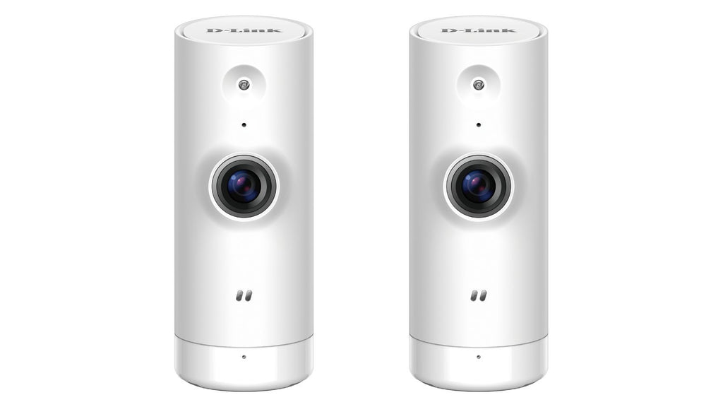 D-Link HD Mini Indoor WiFi Security Camera 2-Pack, Cloud Recording, Motion Detection & Night Vision, DCS-8000LH/2PK, Works with Alexa and Google Assistant