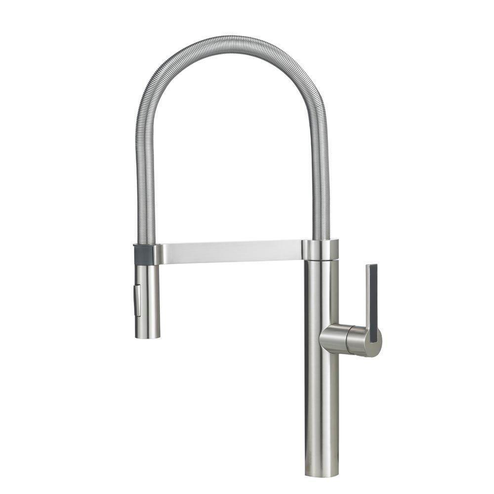 Blanco 441332 Culina Semi-Pro Kitchen Faucet, Satin Nickel