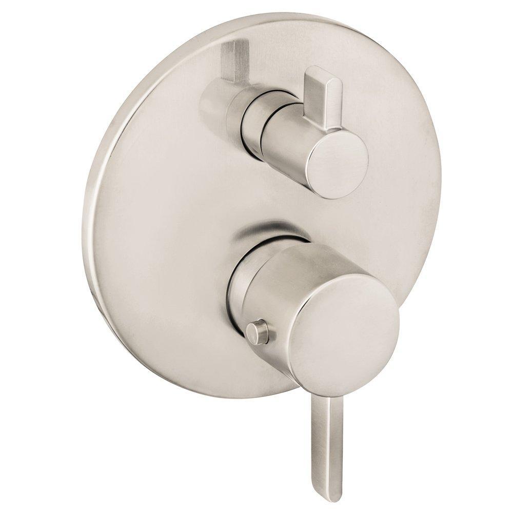 Hansgrohe 04231820 S Thermostatic Trim With Volume Control And Diverter, Brushed Nickel