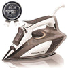 Rowenta 1700-Watt Micro Steam Iron Stainless Steel Soleplate with Auto-Off, 400-Hole, Brown, DW5080 (Limited Edition)