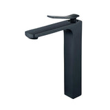 Beelee Single Hanle Single Hole Bathroom Vanity Sink Tall Faucet, Painting Black