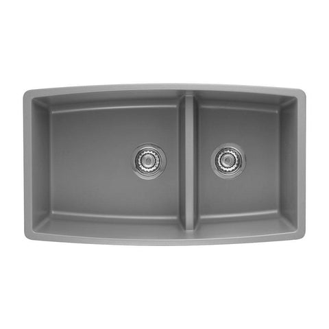 Blanco 441309 Performa 1.75 Medium Bowl Sink, Metallic Gray