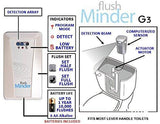 FlushMinder Automatic Dual-Flush System DIY Complete Kit attaches to the flush handle on standard toilets. The ONE and ONLY autoflush kit that converts single-flush toilets into fully automatic dual-flush. Great Cat Potty Training Accessory. Model: ASFS-T