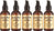 PURA DOR Organic Moroccan PAfLbZ Argan Oil 100 Percent Pure Cold Pressed and USDA Organic Anti-Aging For Face, Hair, Skin and Nails, 4 Fluid Ounce, 5 Pack