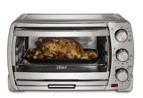 Oster Large Convection Toaster Oven, Brushed Chrome (TSSTTVSK01)