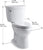 KOHLER K-3609-96 Cimarron Comfort Height Elongated 1.28 gpf Toilet with AquaPiston Technology, Less Seat, Biscuit