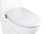 Alpha ONE Bidet Seat - Elongated - Non-Electric - Natural Water Spray - Ultra Low Profile - Powerful Spray - 1 Lever Controls Front and Rear Cleansing - Brass Valve and Fittings - Sturdy Sittable Lid