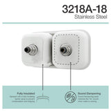 3218A 18-Gauge Undermount Equal Double Bowl Stainless Steel Kitchen Sink