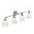 Moen YB2264BN Brantford 4 Dual-Mount Bath Bathroom Vanity Light Fixture with Frosted Glass, Brushed Nickel