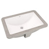 American Standard 0614000.020 Studio Undercounter Bathroom Sink, 1-1/4 in in, White