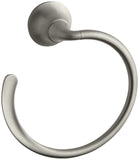 KOHLER K-11377-BN Forté Bathroom Towel Ring, Vibrant Brushed Nickel