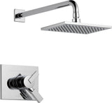 Delta Faucet Vero 17 Series Dual-Function Shower Trim Kit with Single-Spray Touch-Clean Rain Shower Head, Chrome T17253 (Valve Not Included)