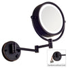 DOWRY Makeup Mirror Wall Mount Lighted with 10X Magnification, Direct Wire,8Inch Cordless Not Batteries Operated, Oil Rubbed Bronze