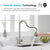 【Promoción】Commercial Kitchen Faucet with Pull Down Sprayer, KOPAIS 1-Handle High Arch Brushed Nickel Kitchen Sink Faucets, Single Lever Deck Mounted Stainless Steel cUPC