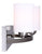 CANARM LTD. BPT IVL370A03BPT Hampton 3 Bulb Vanity Light, Brushed Pewter, White