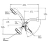 Speakman VS-232007 Napa Anystream 2-Way Shower Combination, 2.5 GPM, Polished Chrome