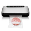 NutriChef Vacuum Sealer | Automatic Vacuum Air Sealing System For Food Preservation w/Starter Kit | Compact Design | Lab Tested | Dry & Moist Food Modes | Led Indicator Lights (Stainless Steel)