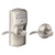 Schlage FE575 CAM 619 ACC Camelot Keypad Entry with Auto-Lock and Accent Levers, Satin Nickel