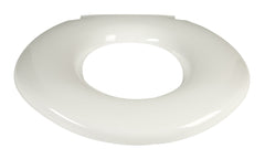 Big John 6-W Oversized Toilet Seat with Cover – For Round Or Elongated Toilet Bowls – Weight Capacity 800 Pounds – White