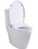 Alpha ONE Bidet Seat - Elongated - Non-Electric - Natural Water Spray - Ultra Low Profile - Powerful Spray - 1 Lever Controls Front and Rear Cleansing - Brass Valve and Fittings - Sturdy Sittable Lid