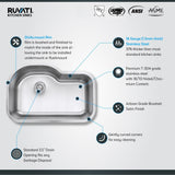 Ruvati RVM4700 Undermount 16 Gauge 32