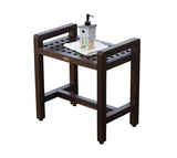 DecoTeak Contemporary Teak Shower Stool 20
