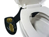 BIDET Toilet Seat Attachment by BOSS | Fresh Water Sprayer | Cleans Your Rear Better Than You Can | Dual Nozzle | Self Cleaning | Manual | Non Electric | BOLD Black & Gold | 1 Year Warranty