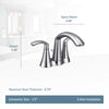 Moen 6172BN Glyde Two-Handle High Arc Bathroom Faucet, Brushed Nickel