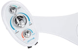 Brondell Bidet Left Hand Bidet Attachment SouthSpa Dual Temperature and Dual Nozzle - control panel on left side | Dual Temperature for warm water wash | Dual Positionable Nozzles | LH-22