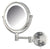 Jerdon HL88NL 8.5-Inch LED Lighted Wall Mount Makeup Mirror with 8x Magnification, Nickel Finish