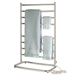Warmrails WHC Hyde Park Family Size Floor Standing Towel Warmer, Chrome Finish