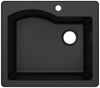 Kraus KGD-441BLACK Quarza Granite Kitchen Sink, 25-inch, Black