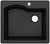 Kraus KGD-441BLACK Quarza Granite Kitchen Sink, 25-inch, Black