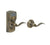 Schlage FE575 CAM 609 ACC Camelot Keypad Entry with Auto-Lock and Accent Levers, Antique Brass