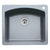 Blanco 440209 Diamond Single-Basin Drop-In or Undermount Granite Kitchen Sink, Metallic Grey