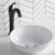 Kraus KCV-204GWH Viva Bathroom Vessel Sink, White 13 in. D x 4.38 in. H