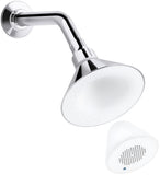 KOHLER K-9245-CP 2.5 GPM Moxie Showerhead and Wireless Speaker, Polished Chrome