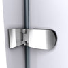 DreamLine Aqua Uno 34 in. W x 58 in. H Frameless Hinged Tub Door in Chrome, SHDR-3534586-01