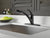 Delta Faucet Signature Single-Handle Kitchen Sink Faucet with Pull Out Sprayer, Matte Black 470-BL-DST